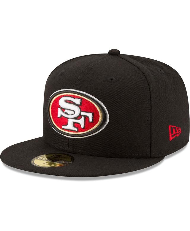 Mens New Era Black San Francisco 49ers Team 59FIFTY Fitted Hat Product Image