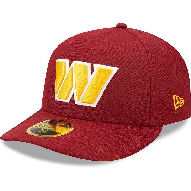 Mens New Era Burgundy Washington Commanders Omaha Low Profile 59FIFTY Fitted Hat Product Image