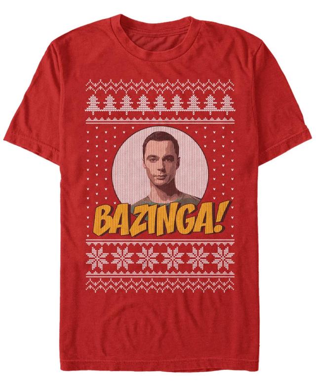 Mens Big Bang Theory Bazinga Short Sleeve T-shirt Product Image