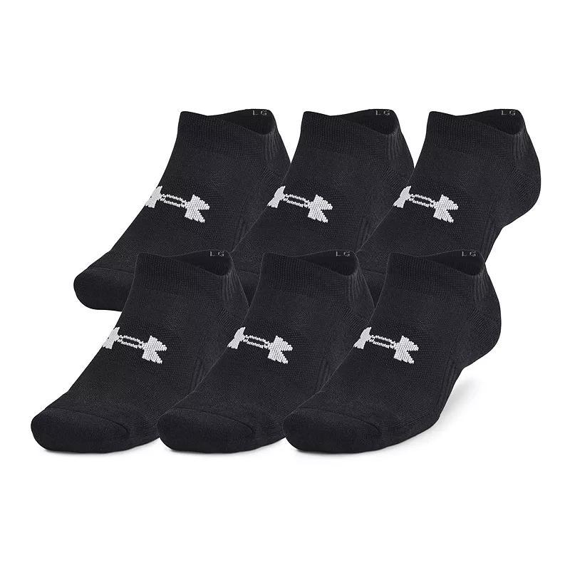 Under Armour Training Cotton 6-Pack No Show Socks, Mens Product Image