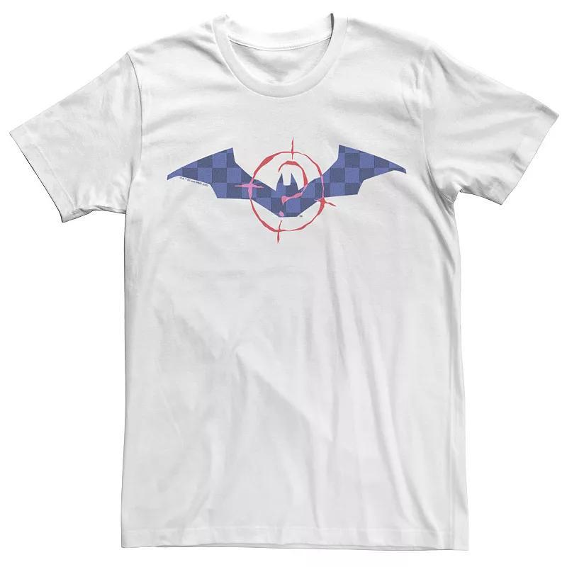 Mens DC Comics The Batman Mask Up Red And Blue Tee Product Image