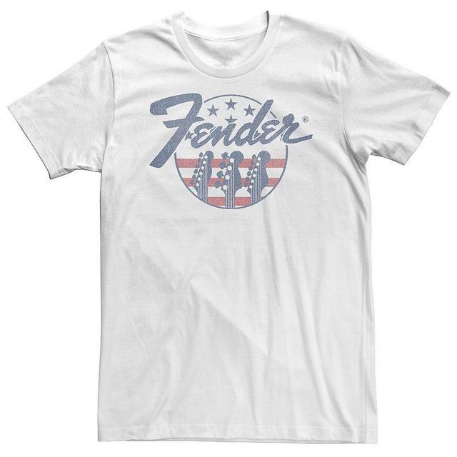 Big & Tall Fender Guitars & Stripes Circle Logo Tee, Mens Product Image