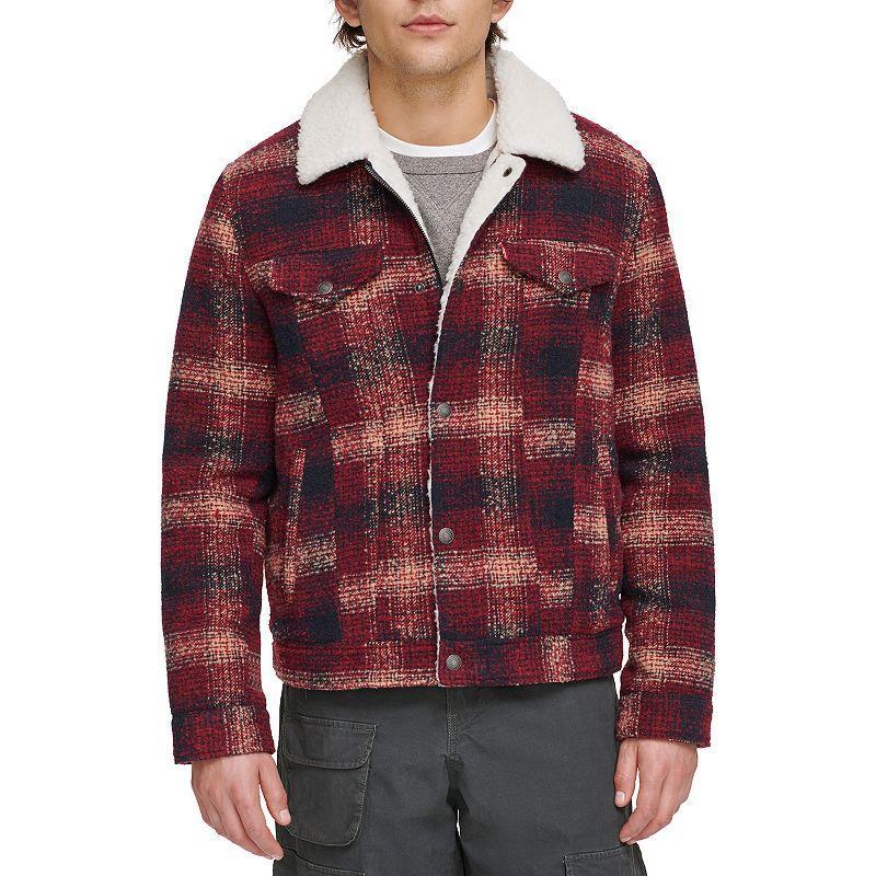 Mens Levis Faux Wool Sherpa Lined Trucker Jacket Product Image