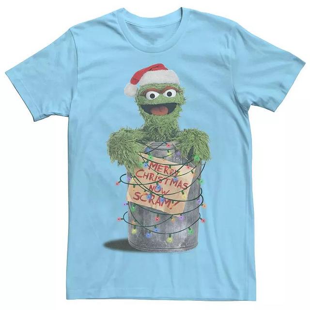 Mens Sesame Street Holidays Christmas Lights Grouch Tee Product Image