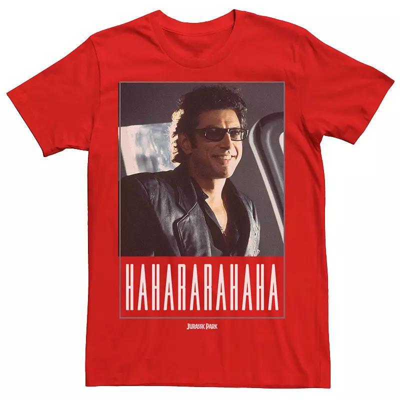 Mens Jurassic Park Ian Malcolm Hahararahaha Tee Blue Product Image