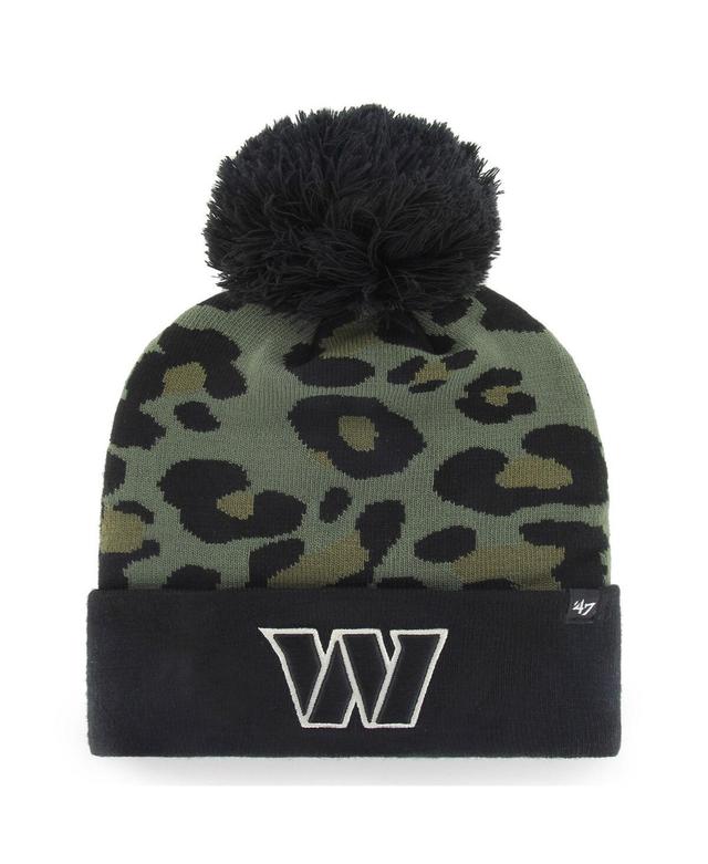 Womens 47 Brand Green Washington Commanders Bagheera Cuffed Knit Hat with Pom - Green Product Image