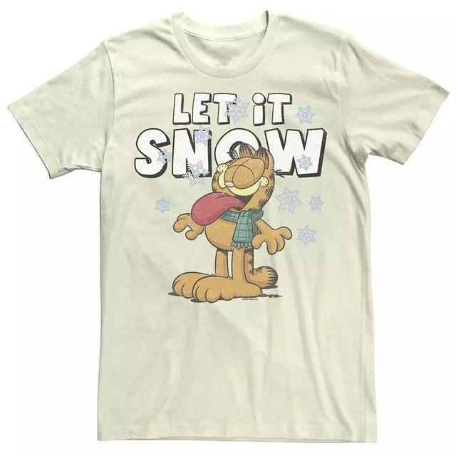 Mens Garfield Let It Snow Text Tee Product Image