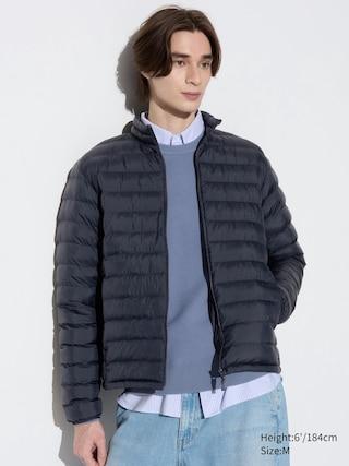 Mens Pufftech Jacket with Anti-Static Navy 2XS UNIQLO US Product Image