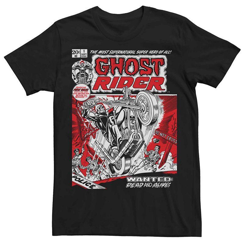 Mens Marvels Ghost Rider First Issue Vintage Comic Cover Tee Product Image