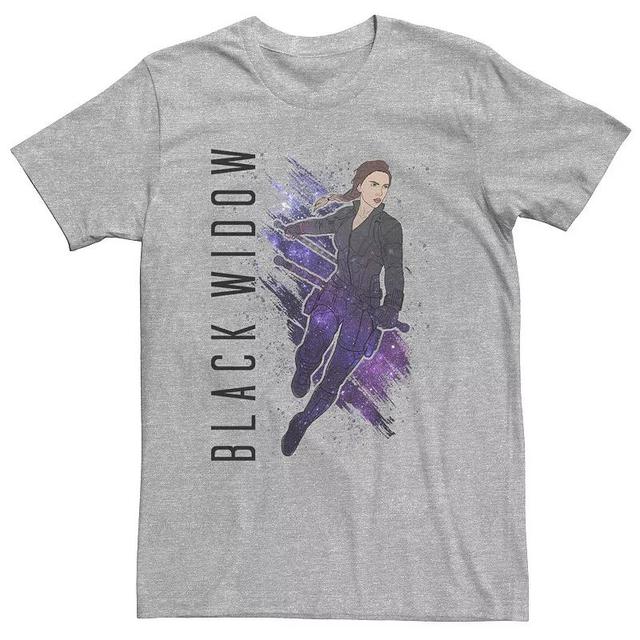 Big & Tall Marvel Avengers Endgame Black Widow Galaxy Painted Tee, Mens Product Image