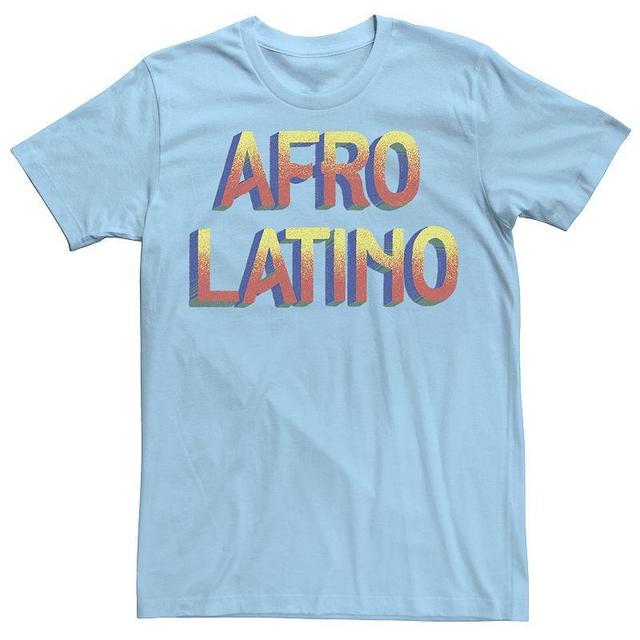 Mens Afro Latino Text Tee Product Image