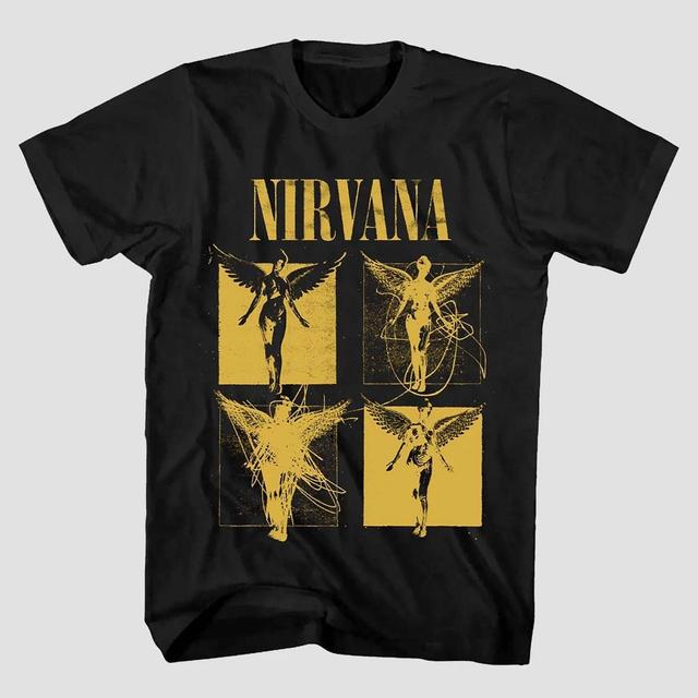 Mens Nirvana Short Sleeve Graphic T-Shirt - Black Product Image