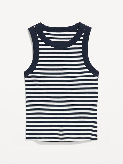 Crop Rib-Knit Tank Top Product Image