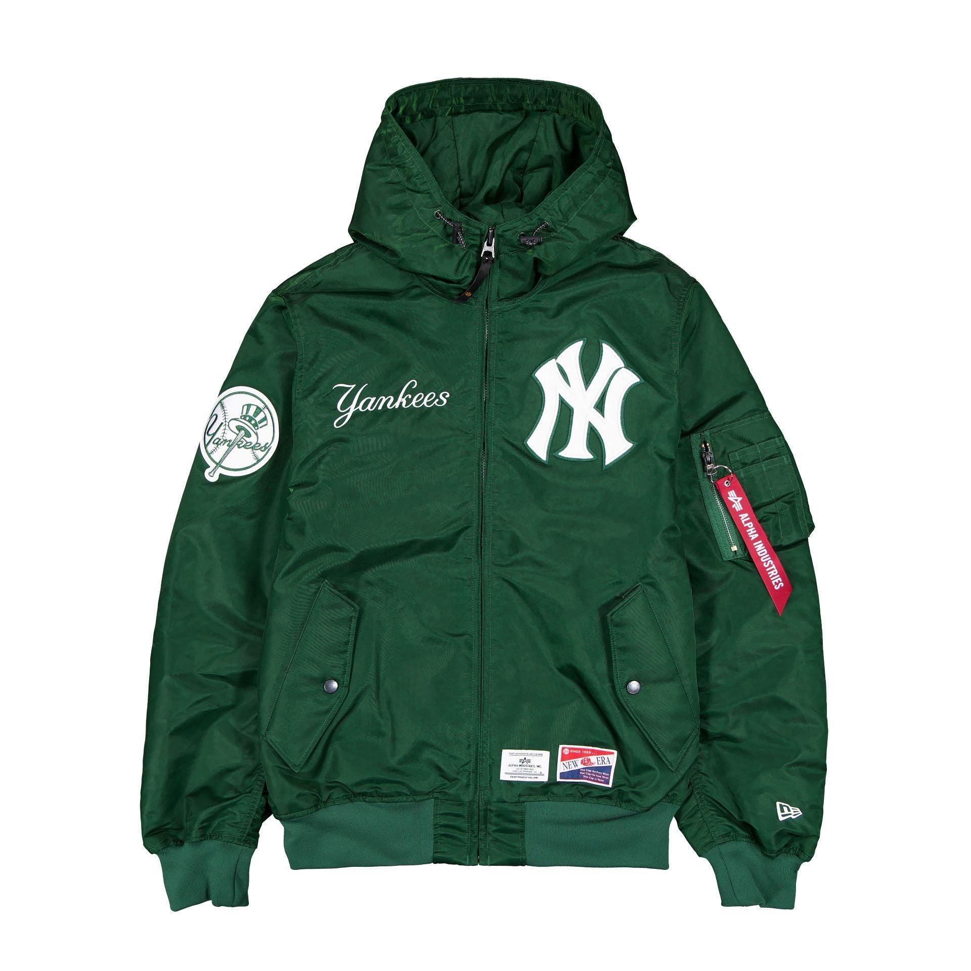 Alpha Industries x New York Yankees L-2B Hooded Bomber Jacket Black Male Product Image