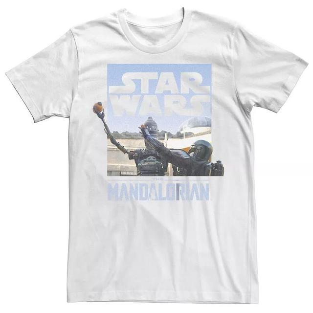 Mens Star Wars The Mandalorian Din Djarin IG-11 Scene Box Graphic Tee Product Image