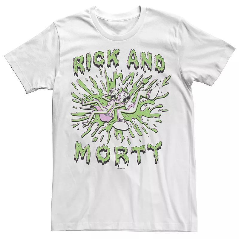 Mens Rick & Morty Dripping Slime Duo Portrait Tee Product Image