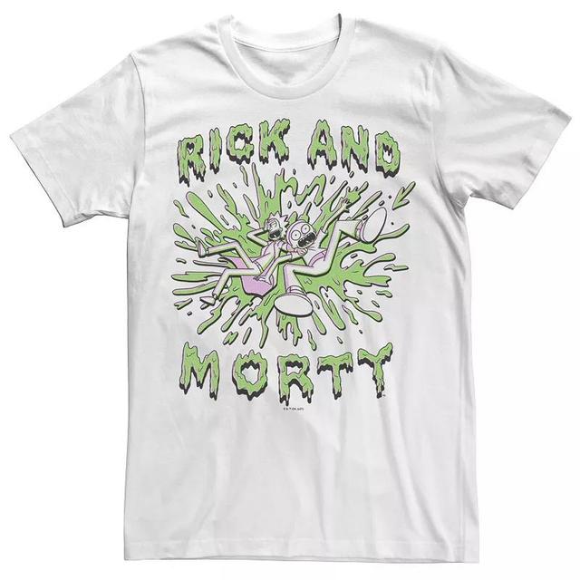 Mens Rick & Morty Dripping Slime Duo Portrait Tee Product Image