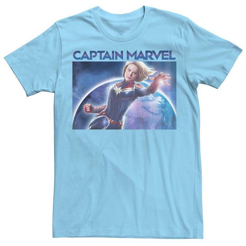 Mens Marvel Captain Marvel Photo Galactic Poster Tee Product Image