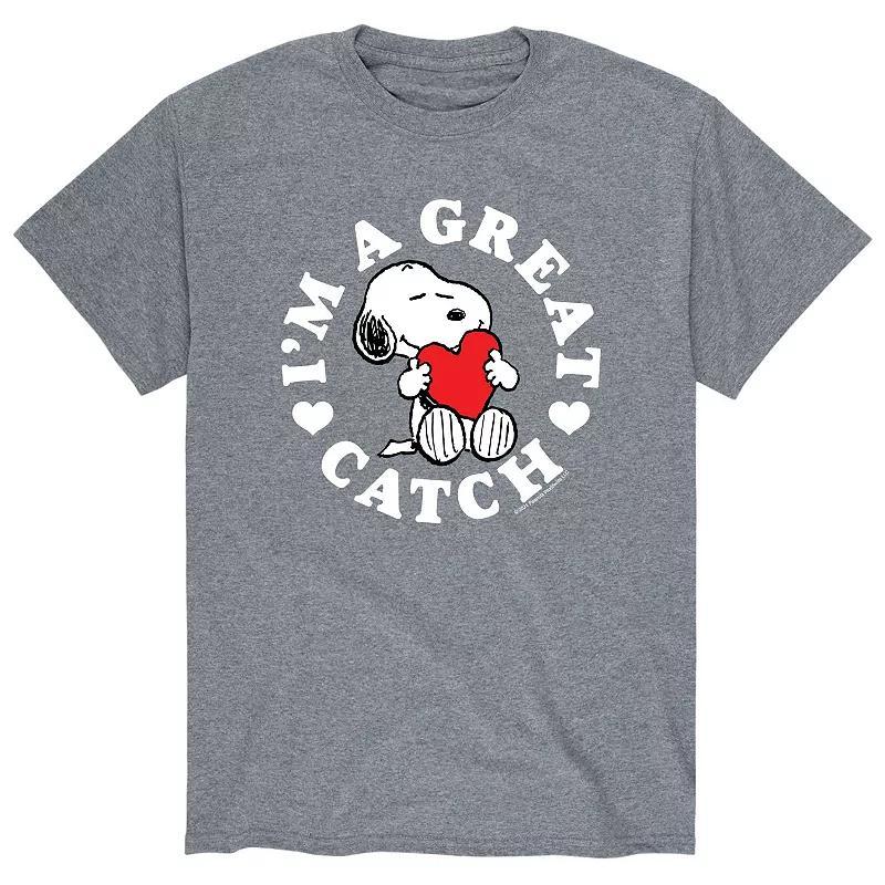 Mens Peanuts Great Catch Tee Product Image