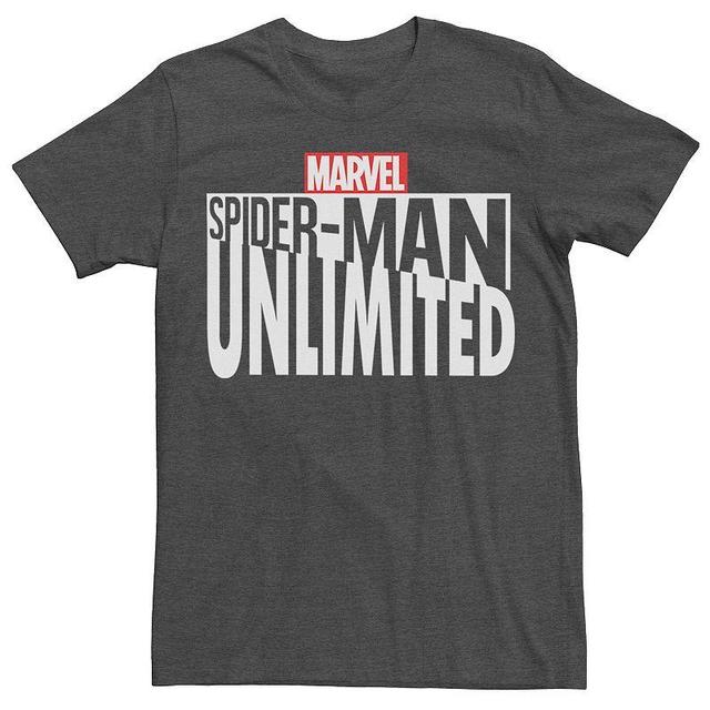 Mens Marvel Games Spider-Man Unlimited Logo Tee Dark Grey Product Image