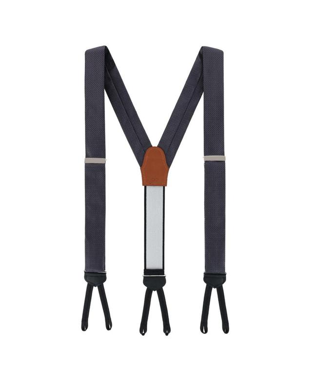 Trafalgar Mens Monte Bello Interlocked Silk Formal Suspenders Product Image