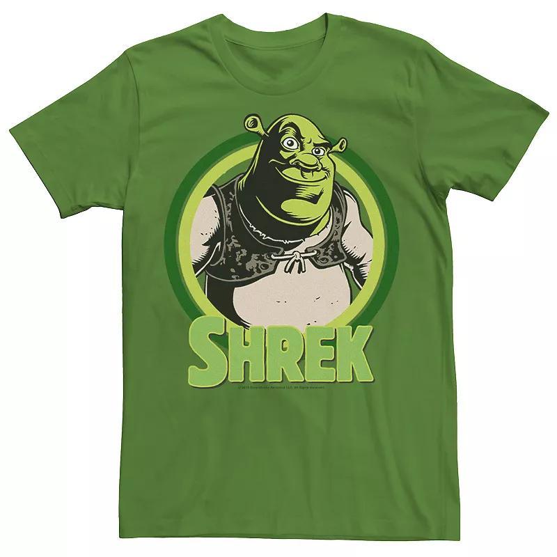 Mens Shrek In Circles Cartoon Portrait Logo Graphic Tee Product Image