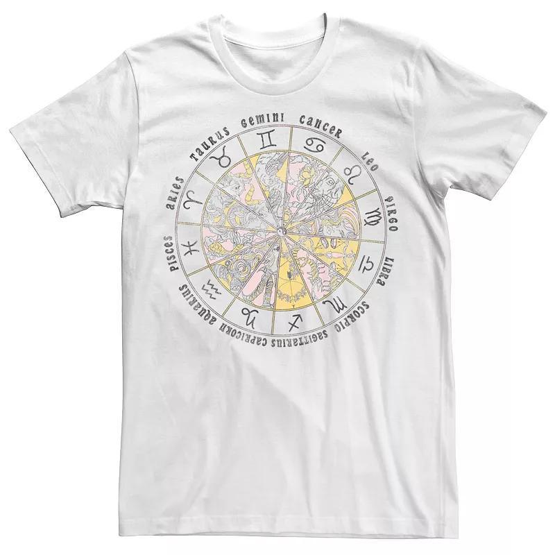 Mens Drawn Astrology Circle Horoscope Tee Product Image