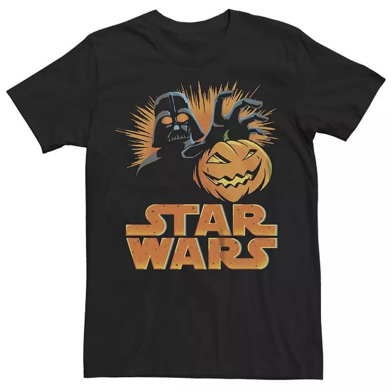 Mens Star Wars A New Hope Halloween Darth Vader Jack-o-lantern Graphic Tee Product Image