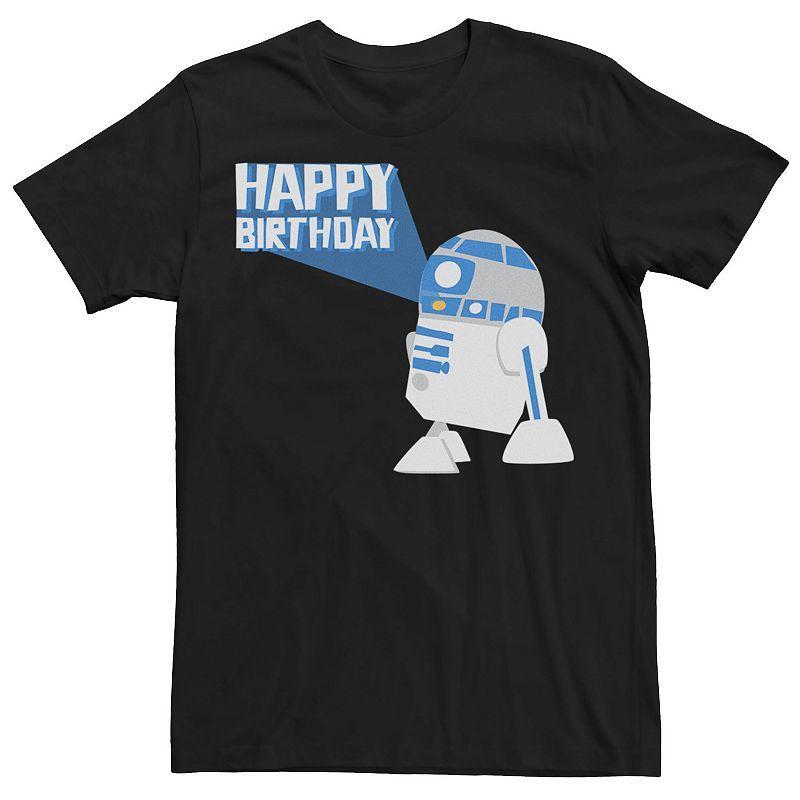 Mens Star Wars R2 Happy Birthday Sticker Tee Product Image