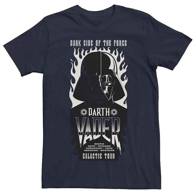 Mens Star Wars Vader Galactic Tour Tee Blue Product Image