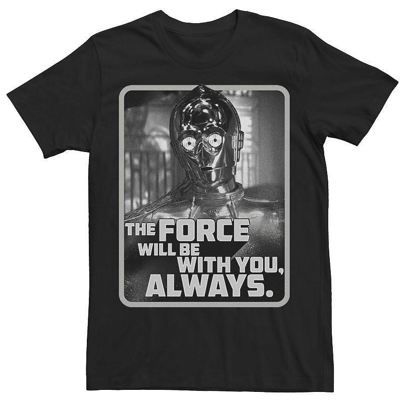 Mens Star Wars: The Rise Of Skywalker C-3PO With You Always Tee Black Product Image