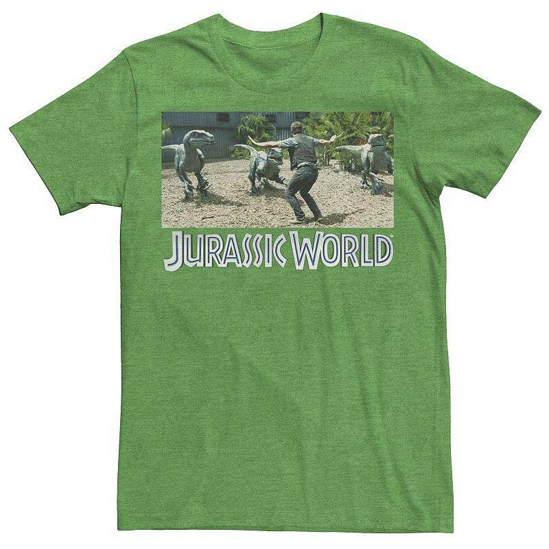 Mens Jurassic World Owen Raptor Pack Trainer Graphic Tee Green Product Image