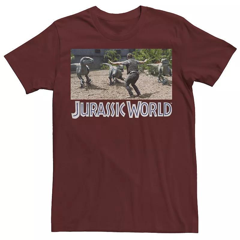 Mens Jurassic World Owen Raptor Pack Trainer Graphic Tee Green Product Image