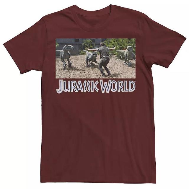 Mens Jurassic World Owen Raptor Pack Trainer Graphic Tee Blue Product Image