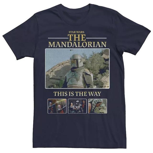 Big & Tall Star Wars: The Mandalorian This Is The Way United R14 Tee, Mens Blue Product Image