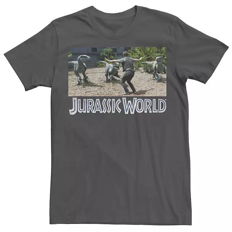 Mens Jurassic World Owen Raptor Pack Trainer Graphic Tee Green Product Image