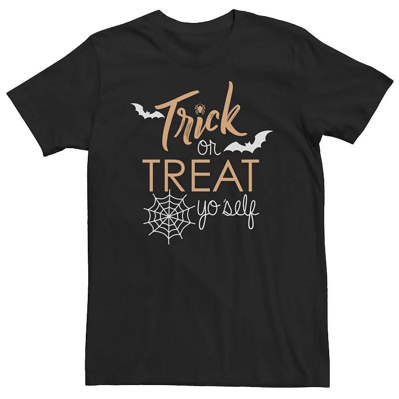 Big & Tall Trick Or Treat Yo Self Halloween Tee, Mens Product Image