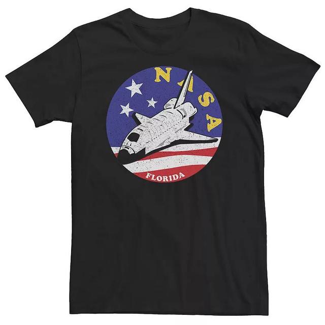 Big & Tall NASA U.S. Space Camp Shuttle Badge Tee, Mens Black Product Image