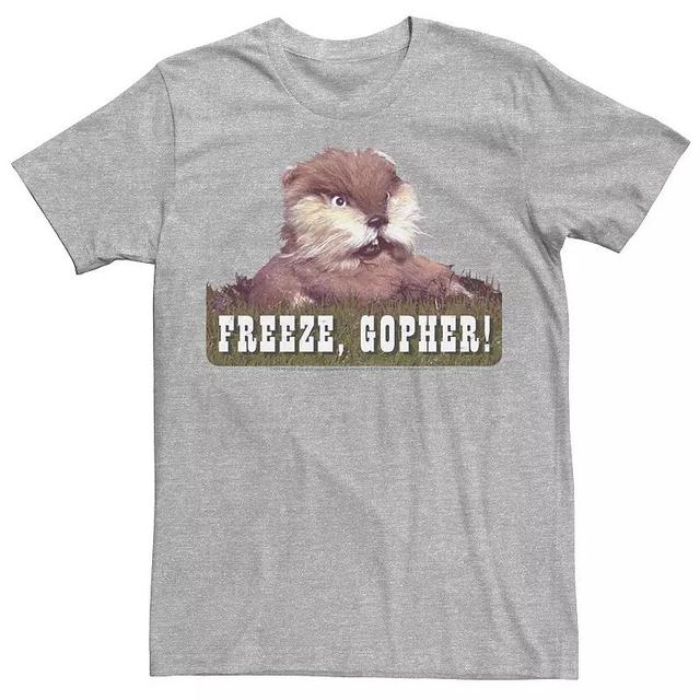 Mens Caddyshack Freeze Gopher Tee Athletic Grey Product Image