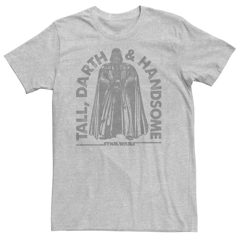 Mens Star Wars Handsome Darth Vader Tee Athletic Grey Product Image