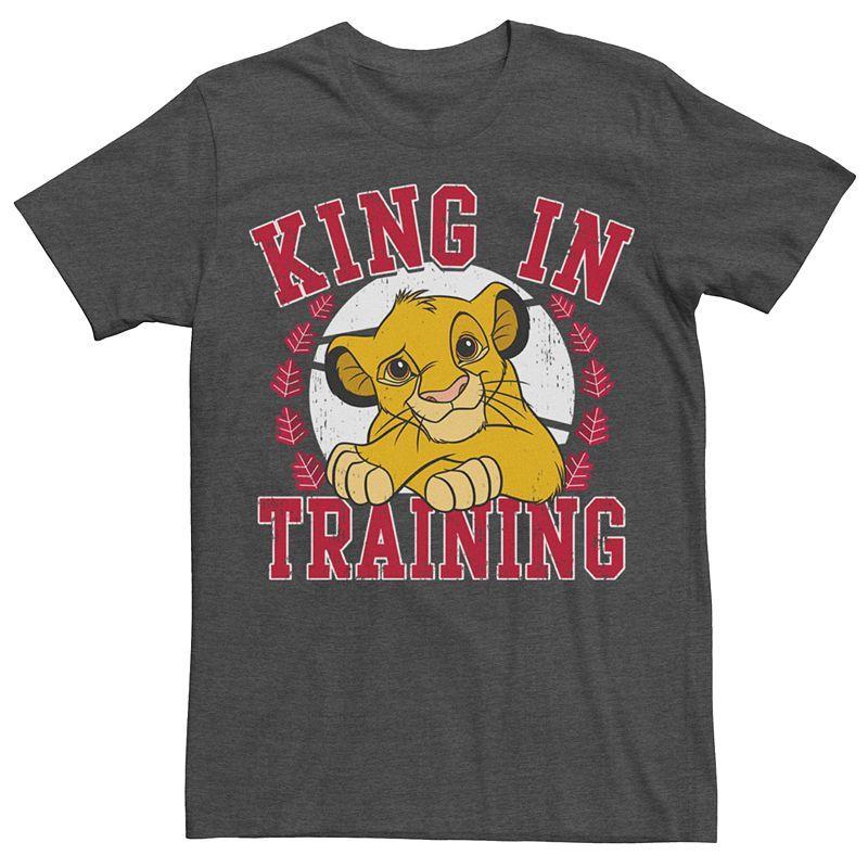 Mens Disneys The Lion King Simba King In Training Tee Grey Heather Product Image