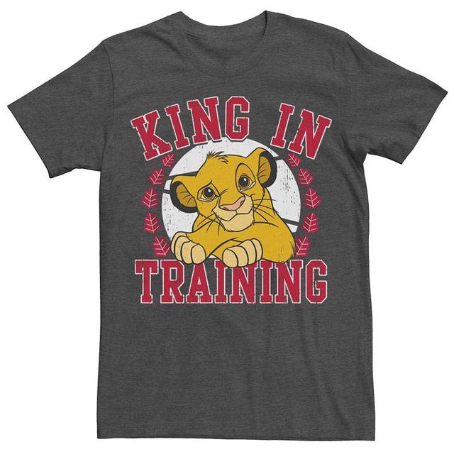 Mens Disneys The Lion King Simba King In Training Tee Grey Heather Product Image