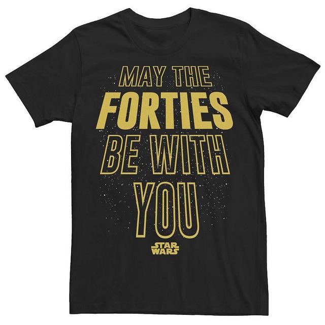 Big & Tall Star Wars May The Forties Be With You Tee, Mens Product Image