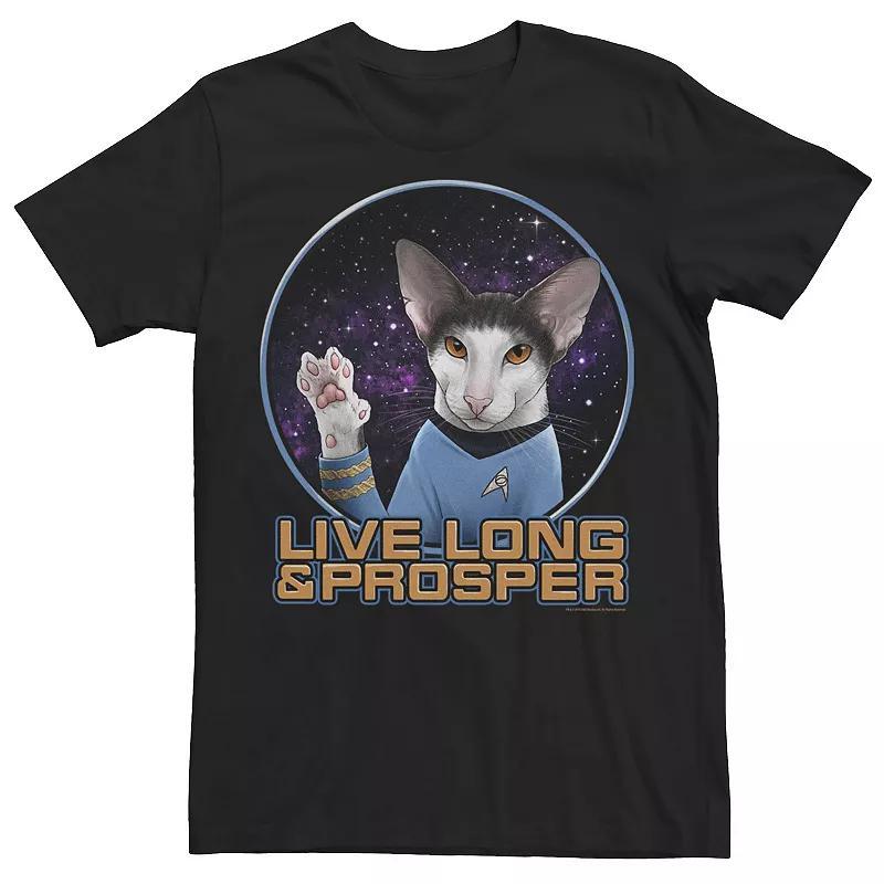 Mens Star Trek Original Series Spock Cat Prosper Tee Product Image