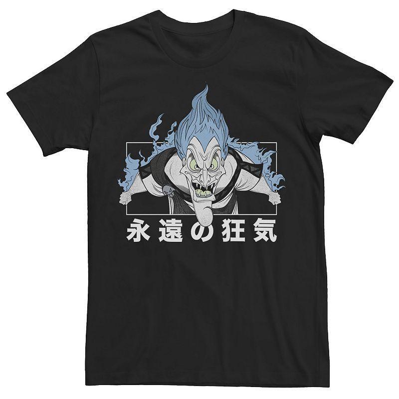 Big & Tall Disney Villains Hades Kanji Panel Tee, Mens Product Image