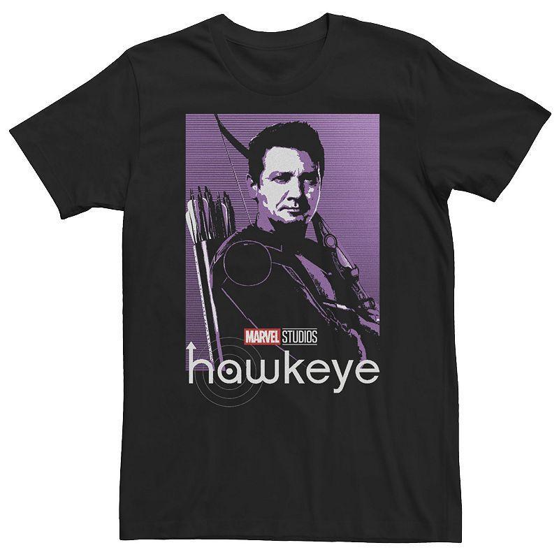 Big & Tall Marvel Hawkeye Purple Hue Tonal Poster Tee, Mens Product Image