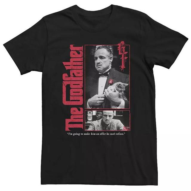 Big & Tall The Godfather Don Vito Corleone Cat Refuse Quote Boxes Tee, Mens Product Image