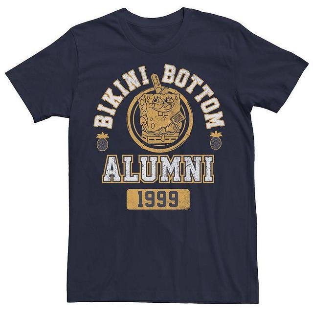 Mens Spongebob Squarepants 1999 Bikini Bottim Alumni Crest Tee Blue Product Image