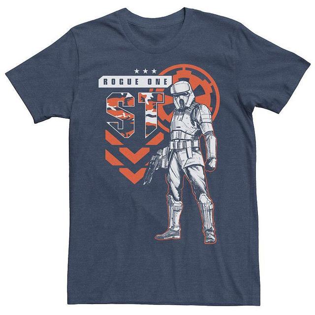 Mens Star Wars Rogue One Stormtrooper Tee Navy Grey Product Image