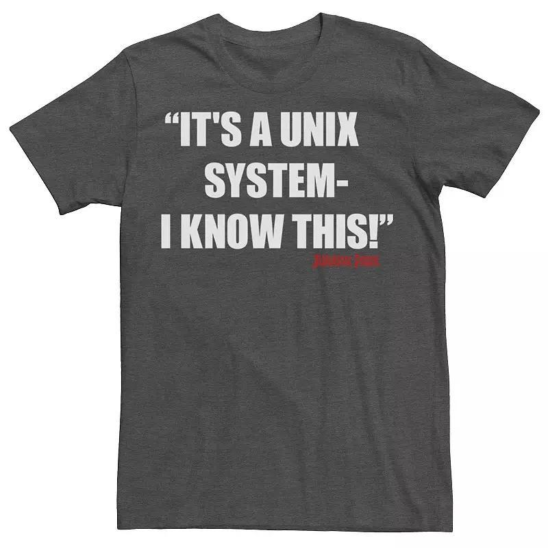 Mens Jurassic Park Its A Unix System Tee Product Image